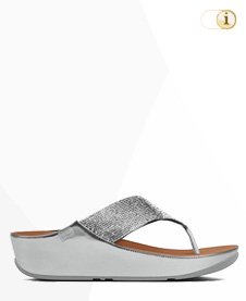 FitFlop Crystall Sandalen, silber.